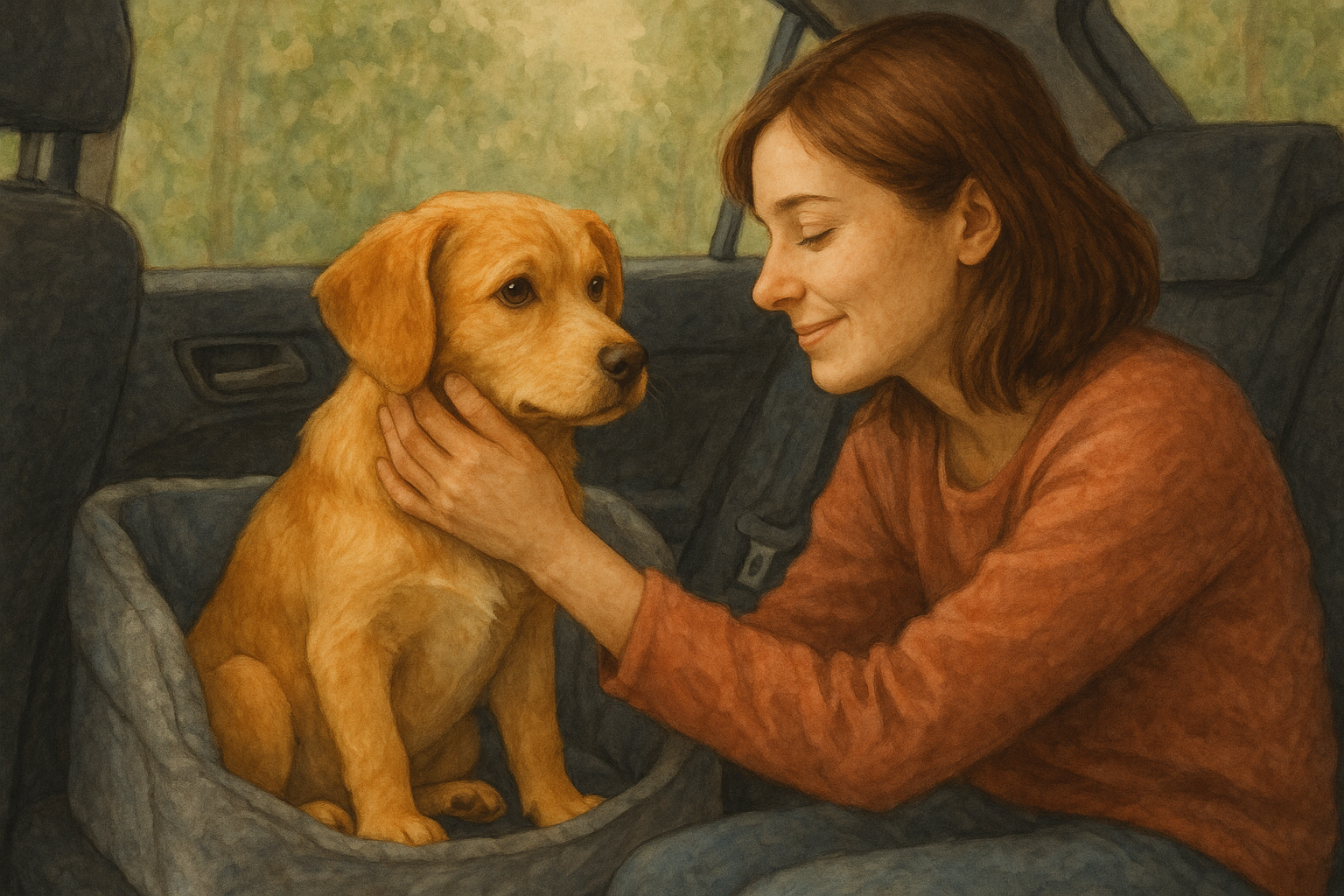 🐾 Bailey’s Journey – Chapter 1: The Day I Left the Shelter